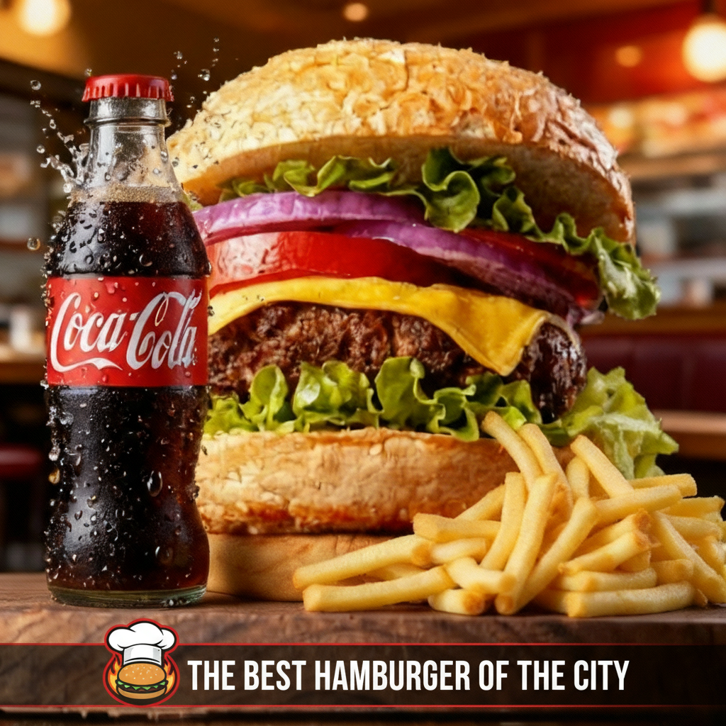 Burger and coke